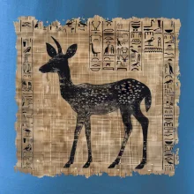 Egyptské hieroglyfy srnka