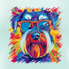 Bradáč farebný štýl 70s