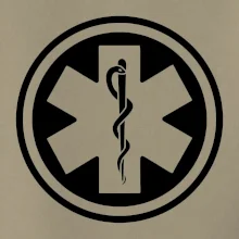 Rescue logo samostatné guľaté