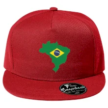 Brazília vlajka v mape