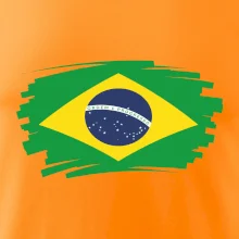 Brazília vlajka štetkou