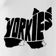 Yorkšírský teriér - Yorkie - Nápis v tele Yorkšírský teriér - Yorkie - Nápis v tele