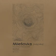 Milešovka - vrstevnice v obdĺžniku