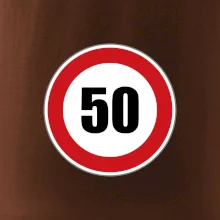 Dopravná značka - obmedzenie rýchlosti 50