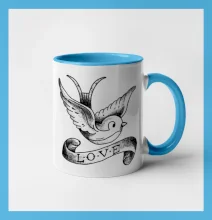 Love holubica - kreslená