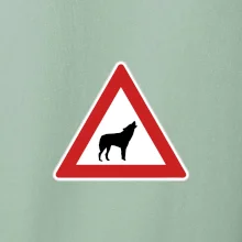 Dopravná značka - Pozor vlk