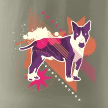 Pes abstraktný fialový