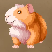 Morča - kreslené, bielo oranžové