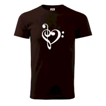 Husľový kľúč srdce