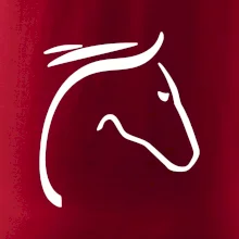 Kôň - hlava silueta