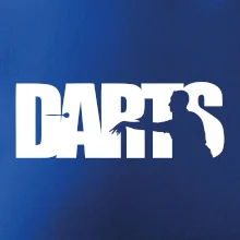 Darts - nápis so šípkarom