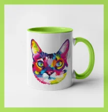 Mačka dúhová hlava