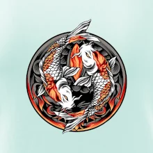 Yin & Yang Koi kapor - oranžový
