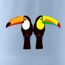 Dva barevní tukani (Moňas)