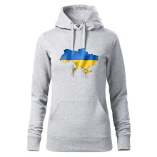 Ukrajina vlajka mapa