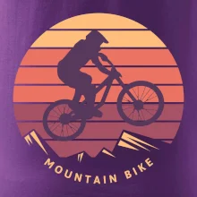 MTB farebný bicykel západ slnka