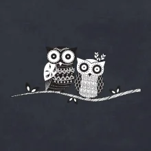 Dve sovy abstraktné