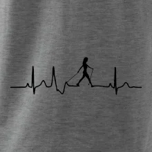 EKG nordic walking žena