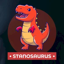 Dinosaurie mená - oranžový dinosaurus Dinosaurie mená - oranžový dinosaurus