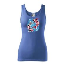 Yin & Yang Koi kapor - červený