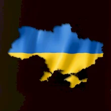 Ukrajina vlajka mapa
