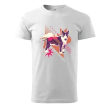 Pes abstraktný fialový