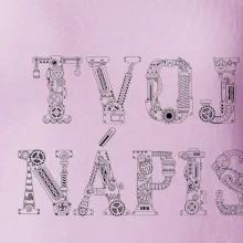 Steampunk vlastný nápis