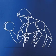 Fitness muž jedným ťahom Fitness muž jedným ťahom