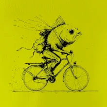 Ryba na bicykli