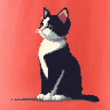 Mourovatá mačka pixel