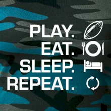 Play Eat Sleep Repeat americký fotbal