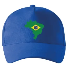 Brazília vlajka v mape
