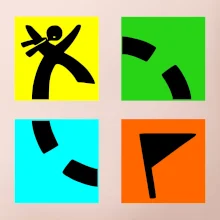 Geocaching logo farebné