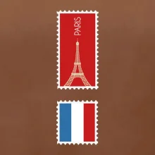 Paríž známka farebná