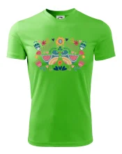 Folklór - dva farebné vtáčiky