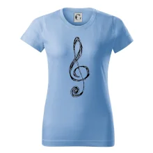 Husľový kľúč kreslený