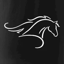 Kôň - bežiaci silueta hlavy Kôň - bežiaci silueta hlavy