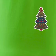 Folklór na prsníku vianočný stromček