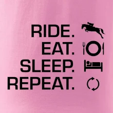 Ride Eat Sleep Repeat Kôň