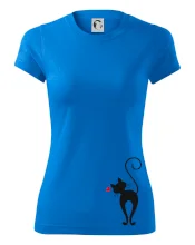 Zamilovaná mačka zozadu