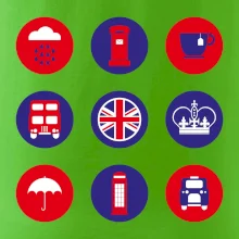 Anglicko symboly v kruhoch