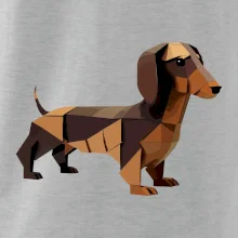 Jazvečík - zlepený z papiera