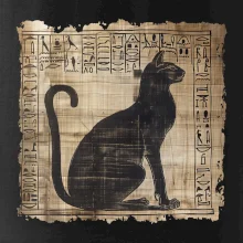 Egyptské hieroglyfy mačka