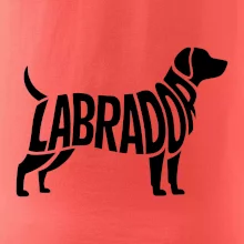 Labrador nápis v tele