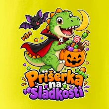 Príšerka na sladkosti - dinosaurus s tekvicou