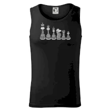 Šachové figúrky v rade - kreslené