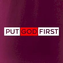 Put God first obdĺžnik