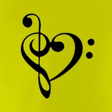 Husľový kľúč srdce