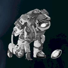 Americký futbal astronaut