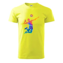 Volejbalista splash s loptou